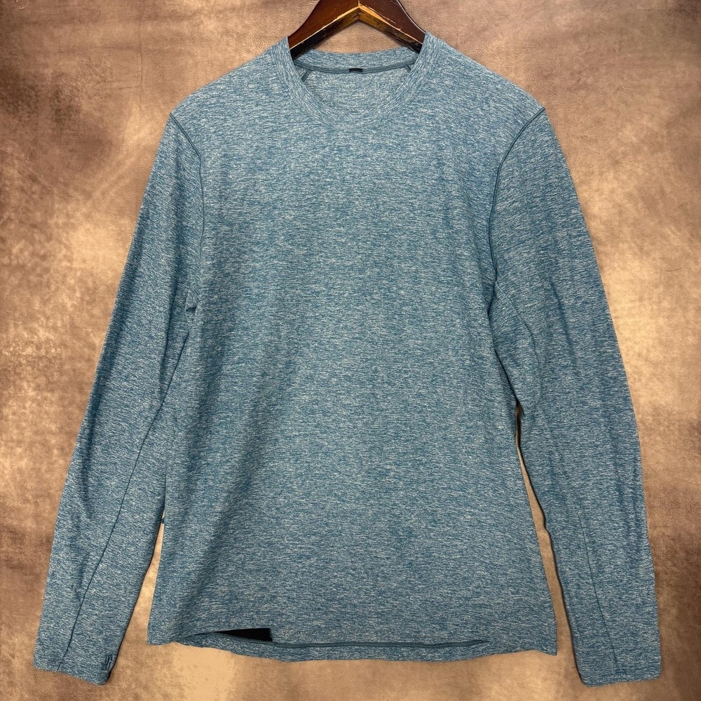 Lululemon Surge‎ Warm Shirt Men's Medium Running Athletic Zip Pocket Reflective